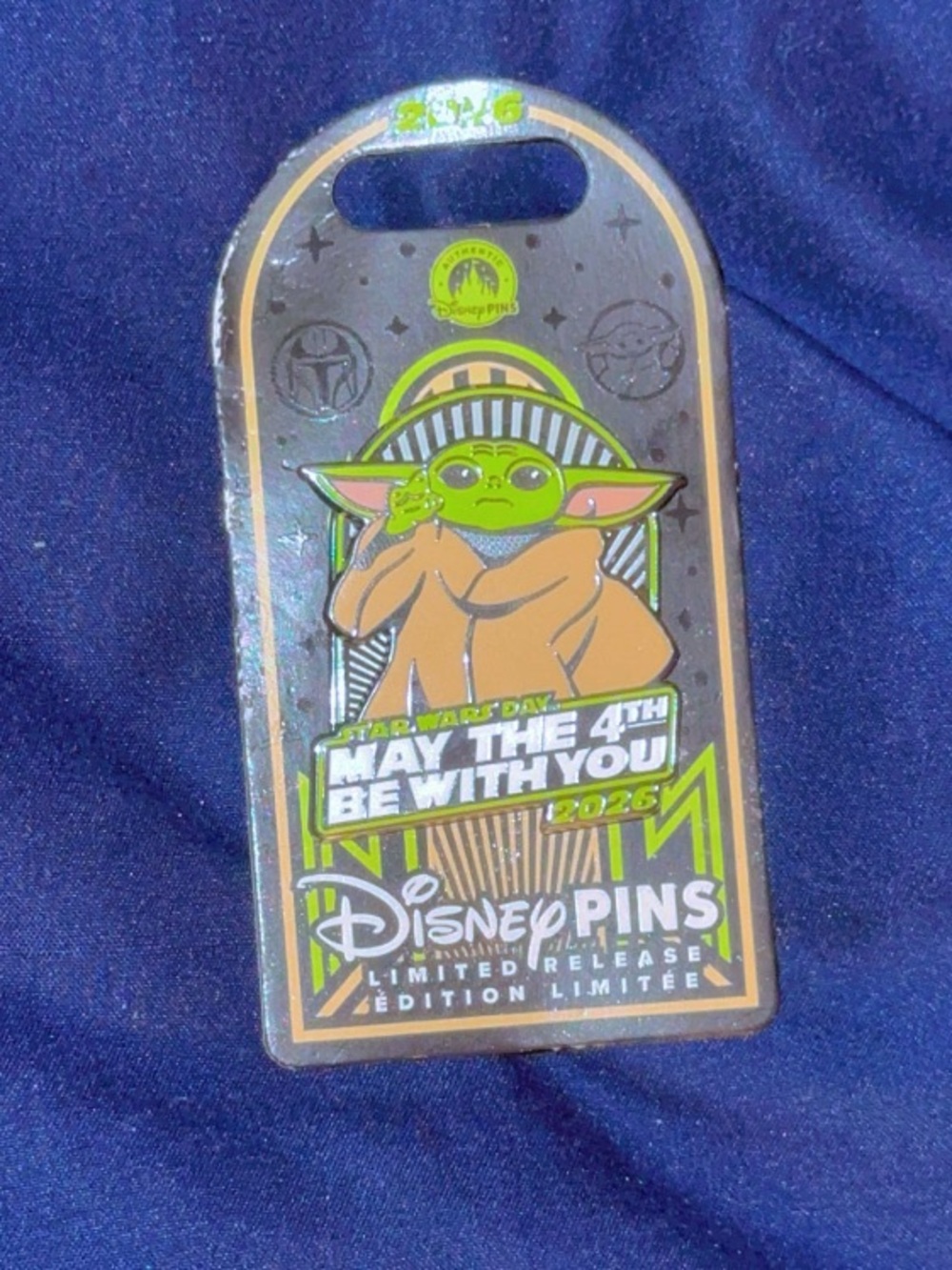 Disney 'Baby Yoda' Green May The 4th Be With You Limited Edition Pin 2026